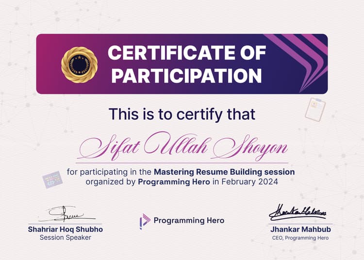 Mastering Resume Building session